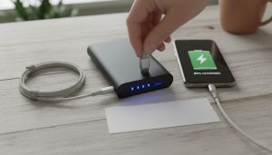 Connect the Cable to Your Smartphone.