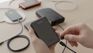Connect the Cable to the Power Bank.