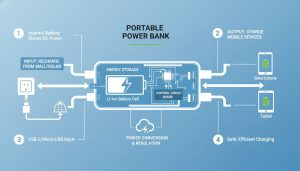  a power bank stores energy mobile 