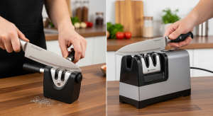 manual knife sharpener vs electric knife sharpener