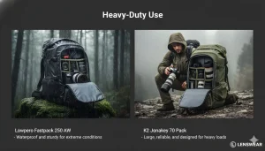 trendy camera bags for heavy use