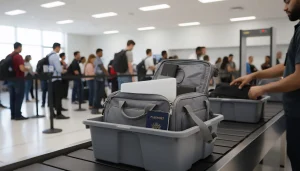 Power bank in carry-on bag following airline safety rules