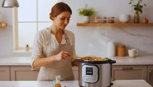 Removing cooked food after pressure release in Instant Pot