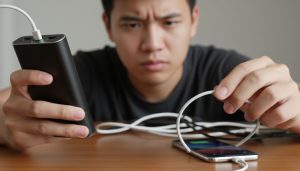 Using a power bank for the first time