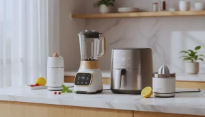 Smart toaster oven baking bread with app-controlled settings