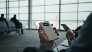 traveler-holding-10000mah-power-bank-airport-can-i-bring-a-10000mah-power-bank-on-a-plane-travel-tips