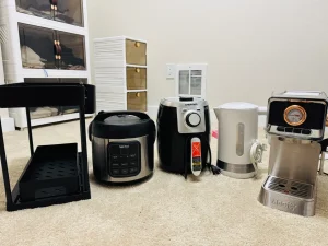 Smart air fryer ,cofee maker,ricecooker kitchen counter