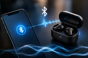 Bluetooth Connection Between Smartphone and Wireless Earbuds