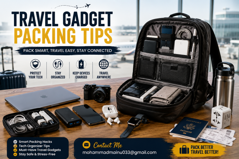 travel gadget packing tips