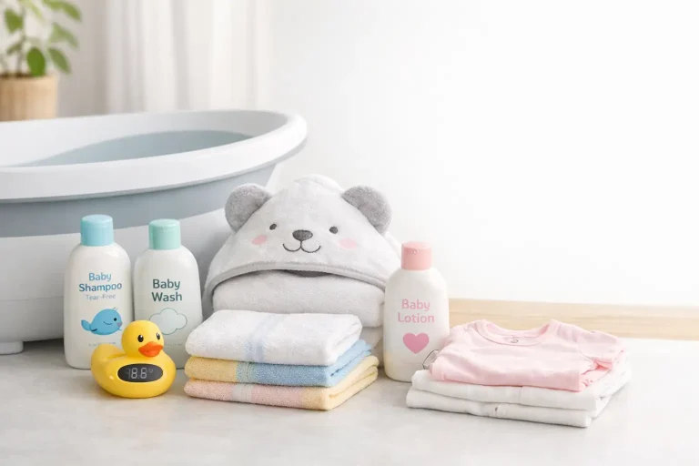 baby bath essentials checklist for safe and organized baby bath time