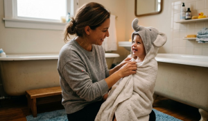 baby cap towel