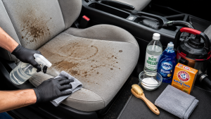 car seat stains out
