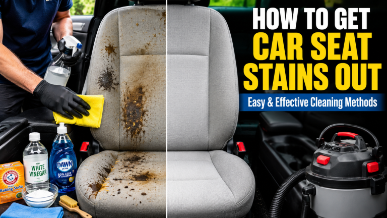 How to get car seat stains out using simple DIY cleaning methods