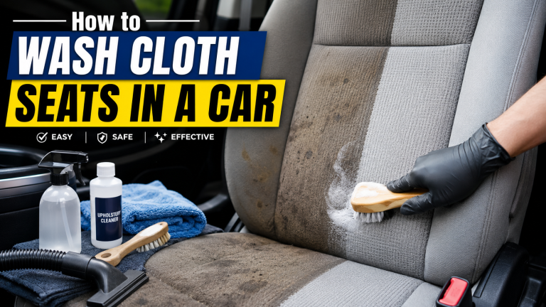 how to wash cloth seats in a car