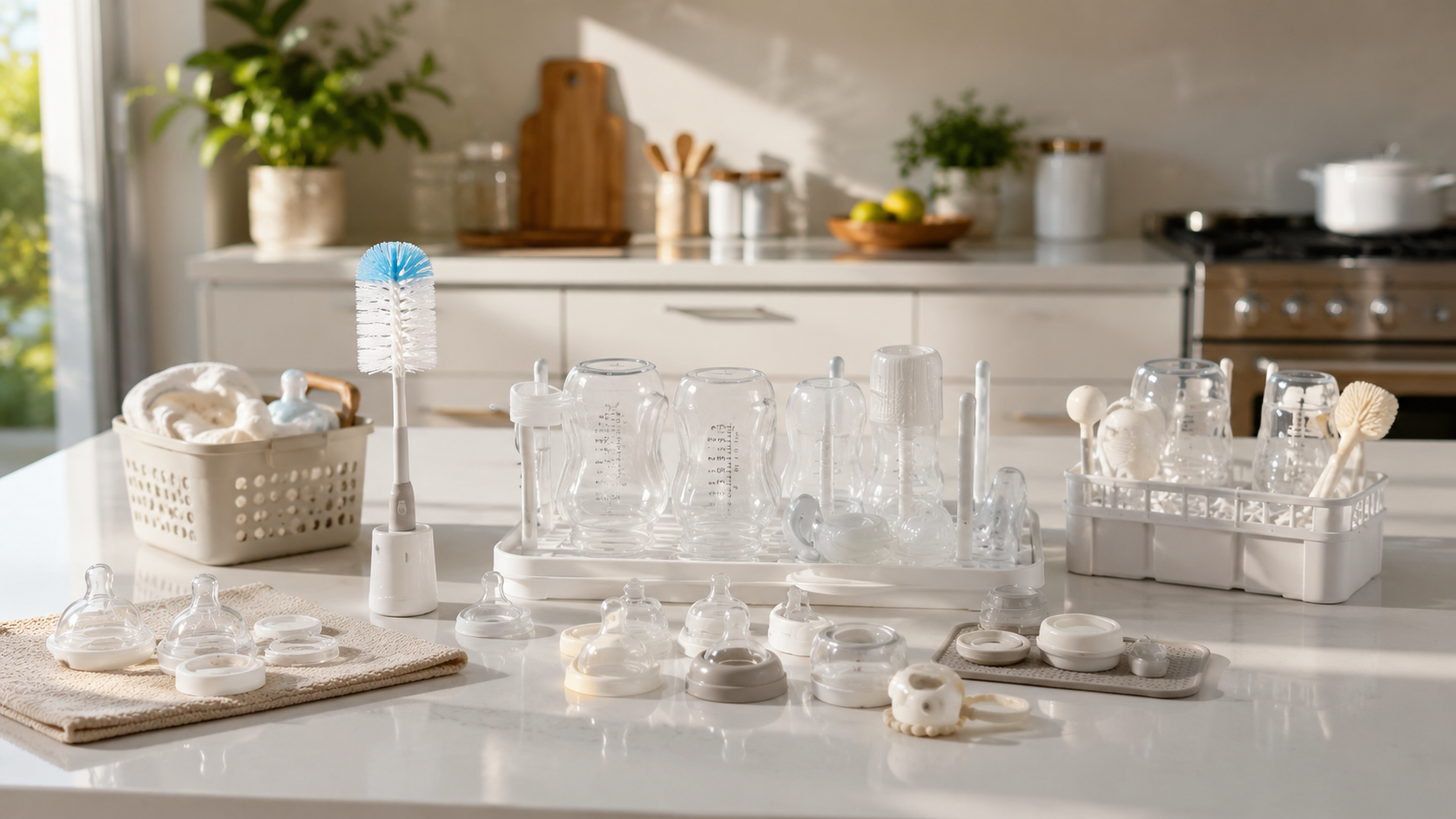 Cleaning baby bottles safely