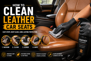 How to clean leather car seats