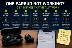 One Earbud Not Working 7 Easy Fixes

