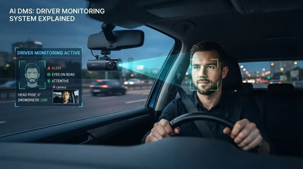 Ai driver monitoring system tracking a driver's focus
