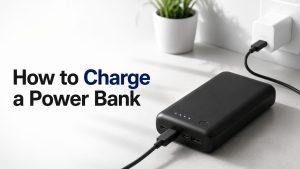 Rechargeable portable battery connected to a mobile phone