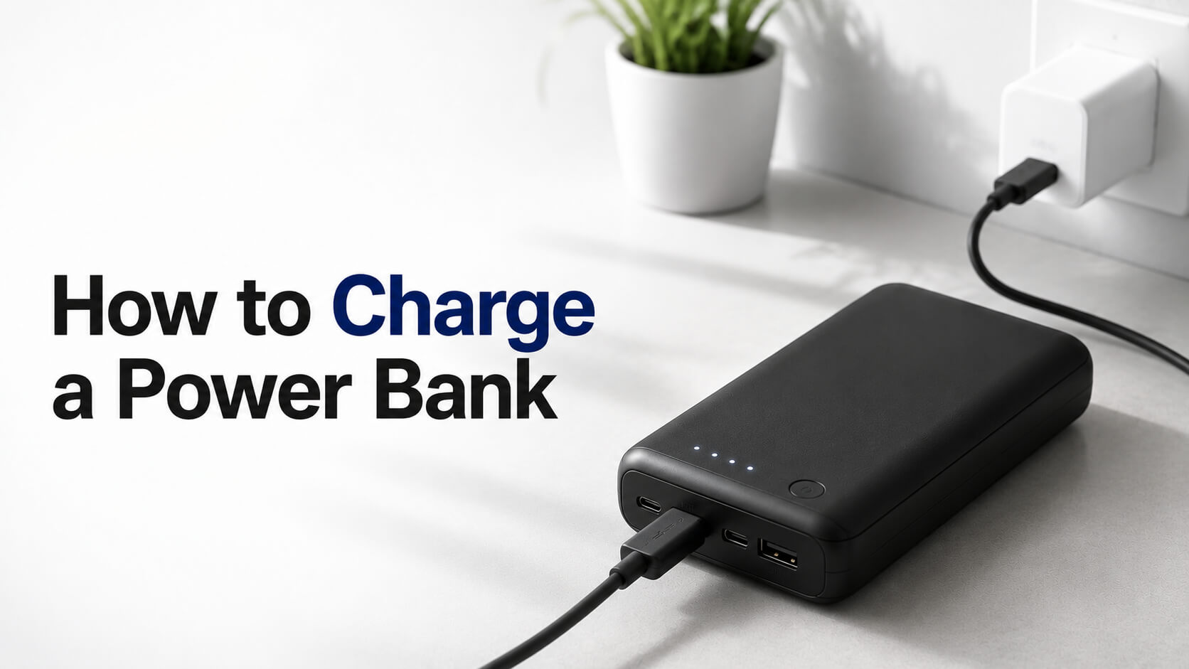 How power bank works with internal battery cells and charging circuit