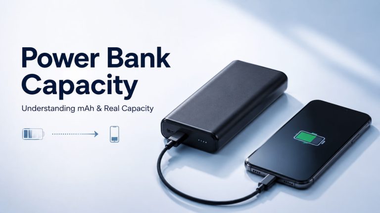 Power bank capacity explained with smartphone charging via USB-C