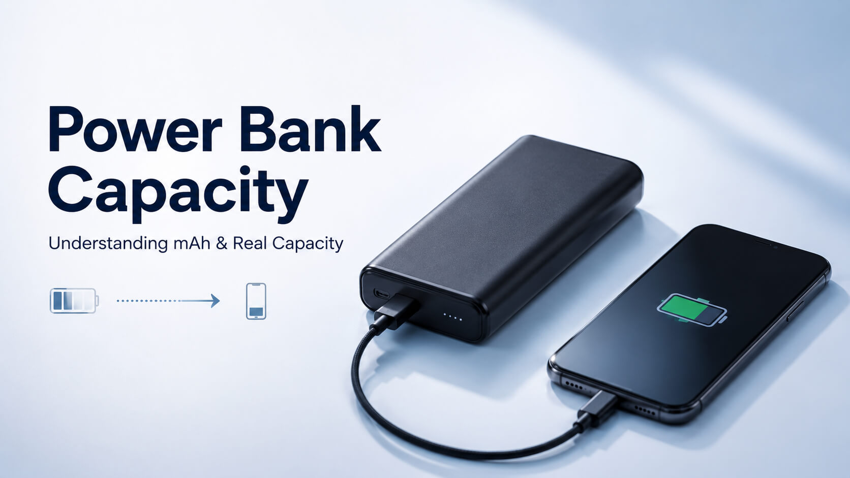 Power bank capacity explained with mAh and real usable battery capacity