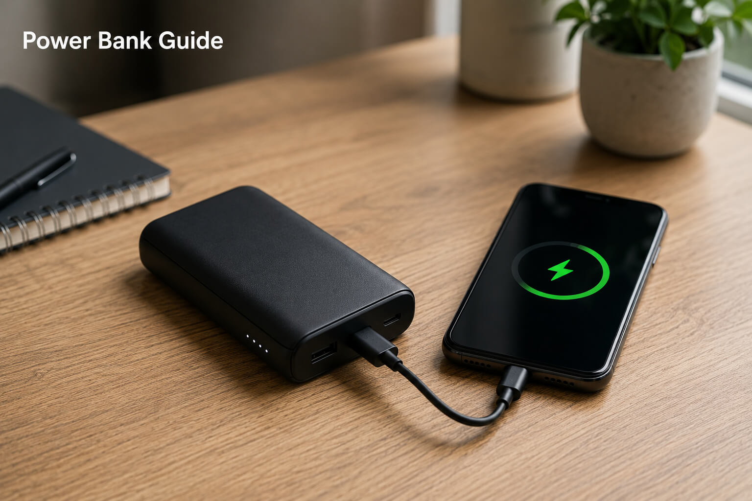 Power Banks and Portable Charging guide with a smartphone and portable charger