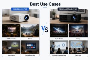 Best use cases for mini projectors and regular projectors
