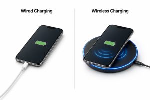 Comparison between and wired charging methods